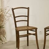 Pair of bistro chairs with canework. Ref Brunelle