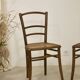 Pair of bistro chairs with canework. Ref Brunelle
