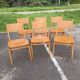 Set of 6 vintage stackable chairs