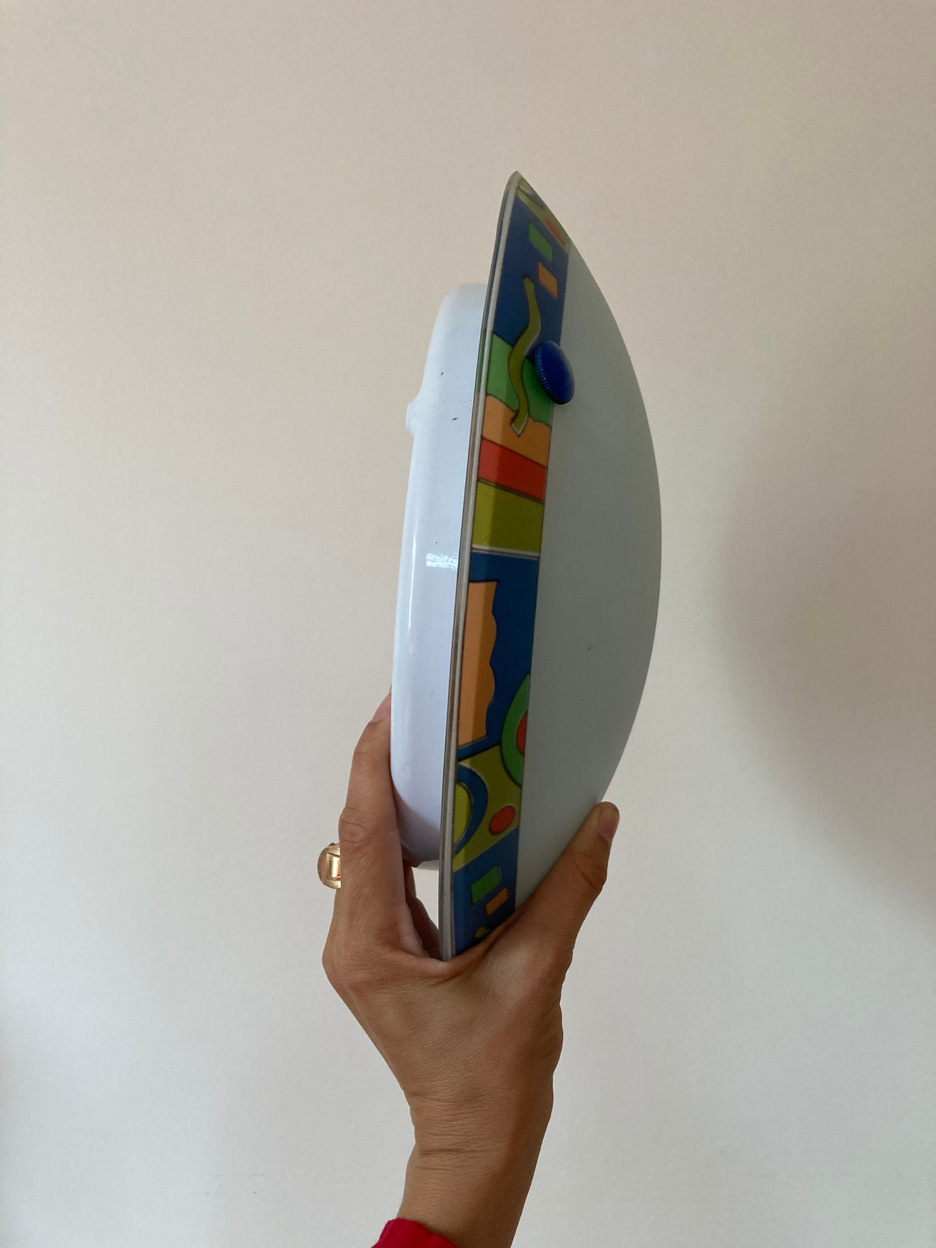 Glass ceiling lamp 1990