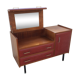 Commode coiffeuse Roger Landault bordeaux de 1965