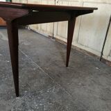 Scandinavian dining table in rosewood