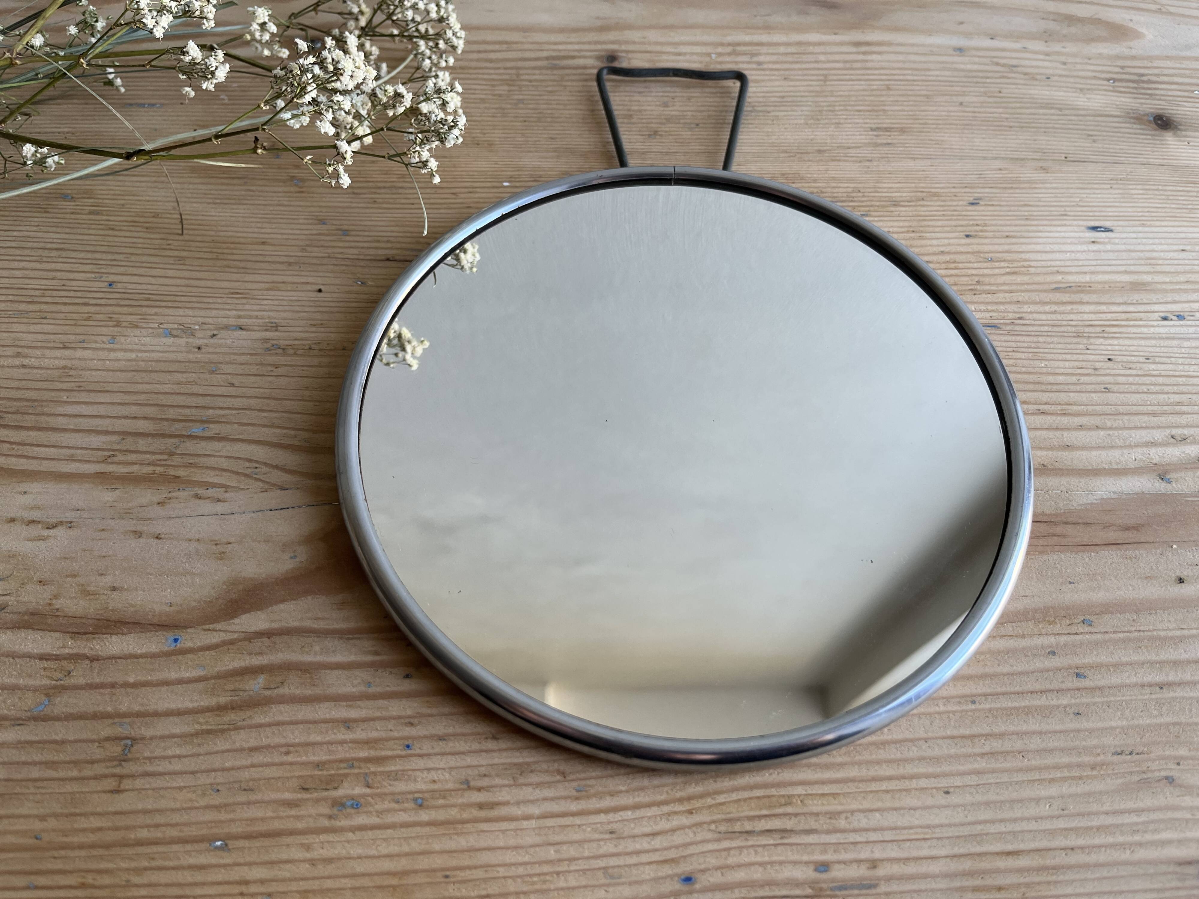Round barber mirror 18 cm