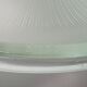 Brass holophane glass ceiling light