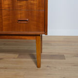 Mid-century teak shelf with pull-out top, 1960s