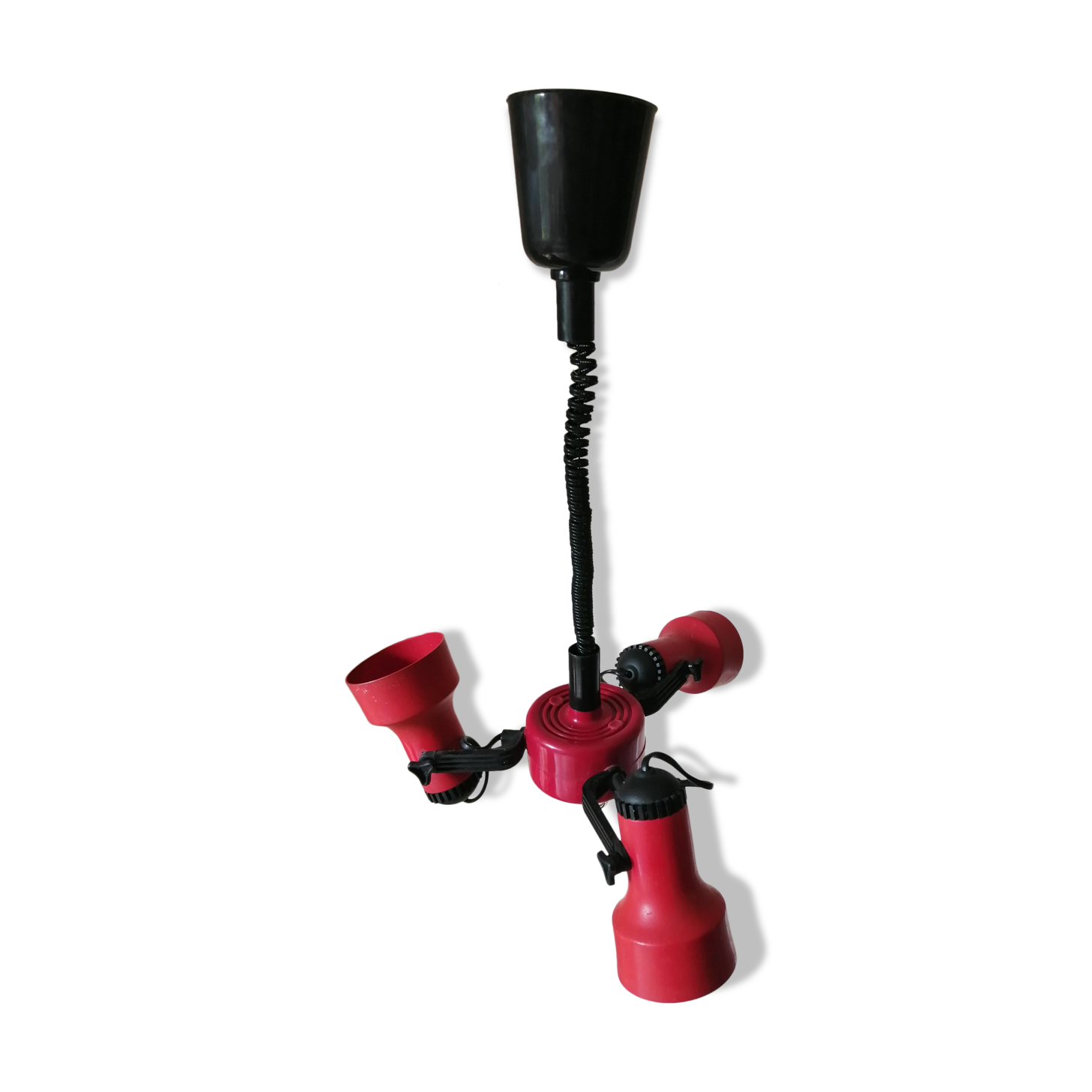 Suspension années 70 métal et plastique