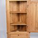 Antique corner cabinet - solid pine - brass fittings - 1920s