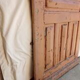 Old glazed door with its shutter