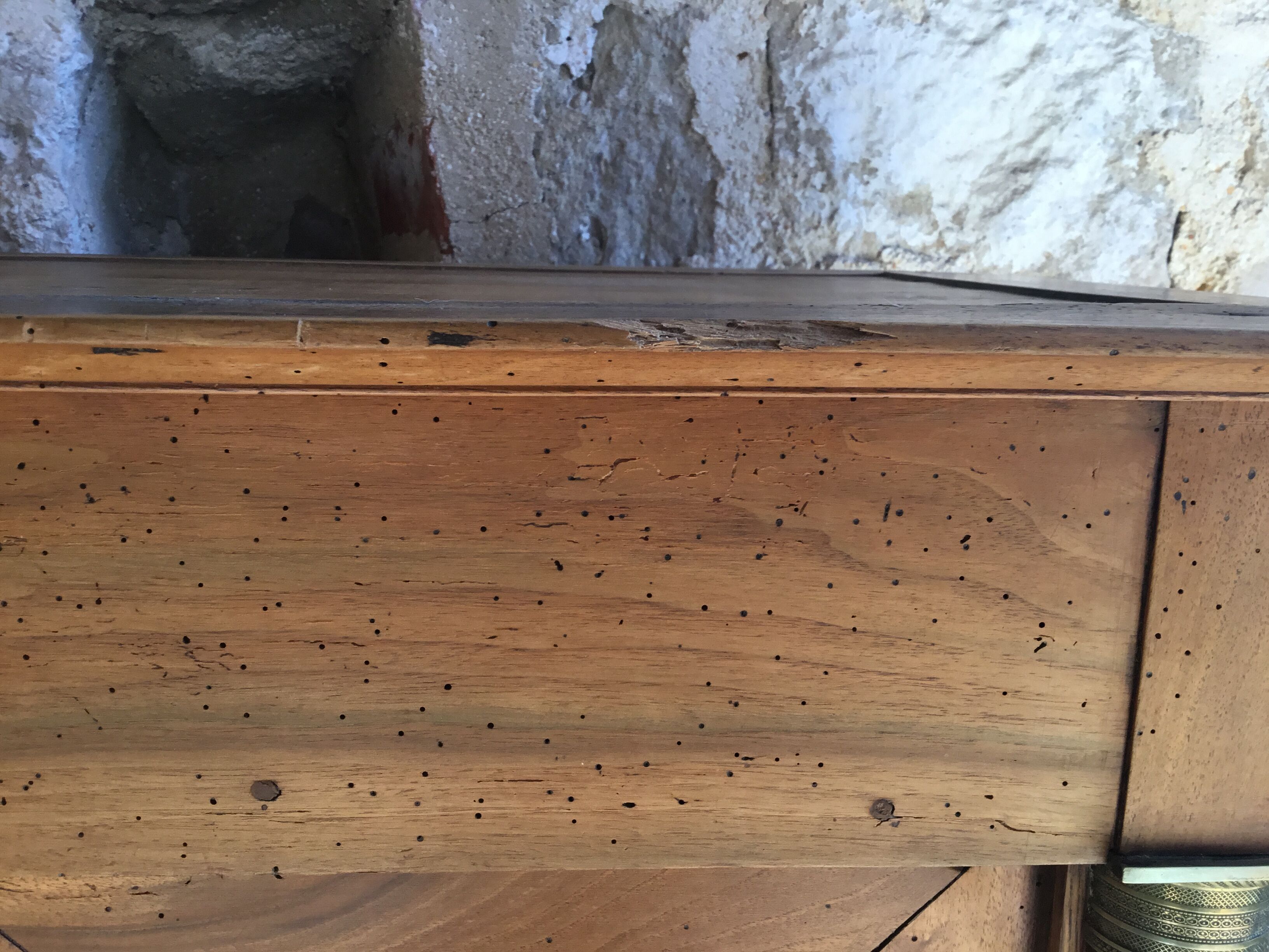 Empire cabinet with bronze ornamented columns