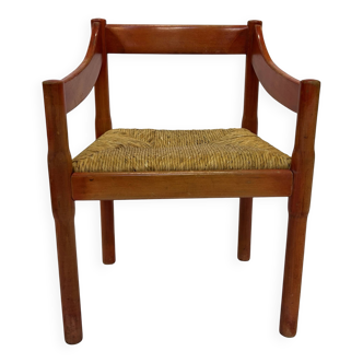 Vintage Carimate chair design by Vico Magistretti