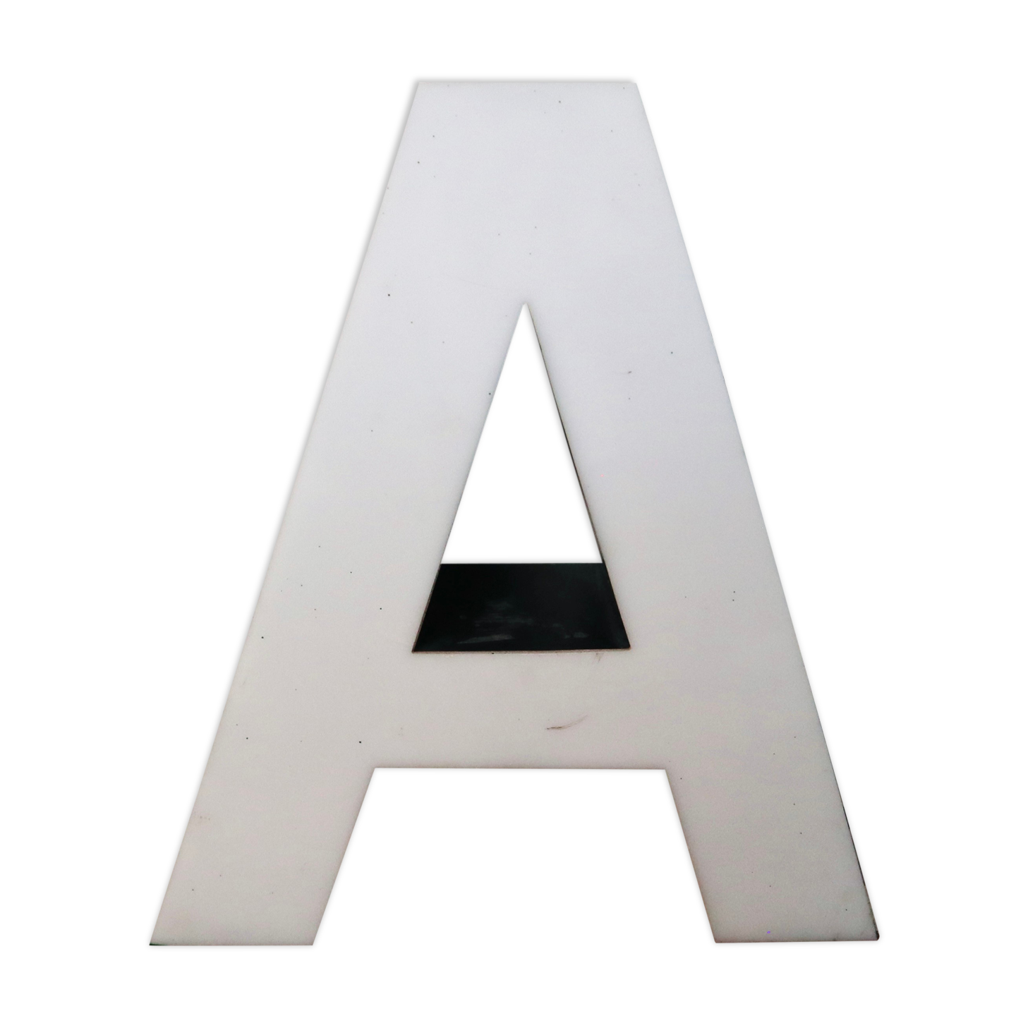 Letter A, old sign letter