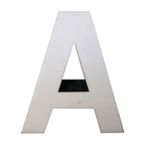 Letter A, old sign letter