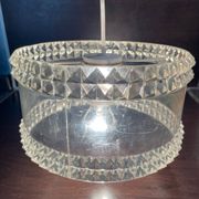 Vintage plexiglass pendant light, circa 1970s
