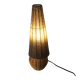 Wicker ball lamp, bead lampshade, vintage