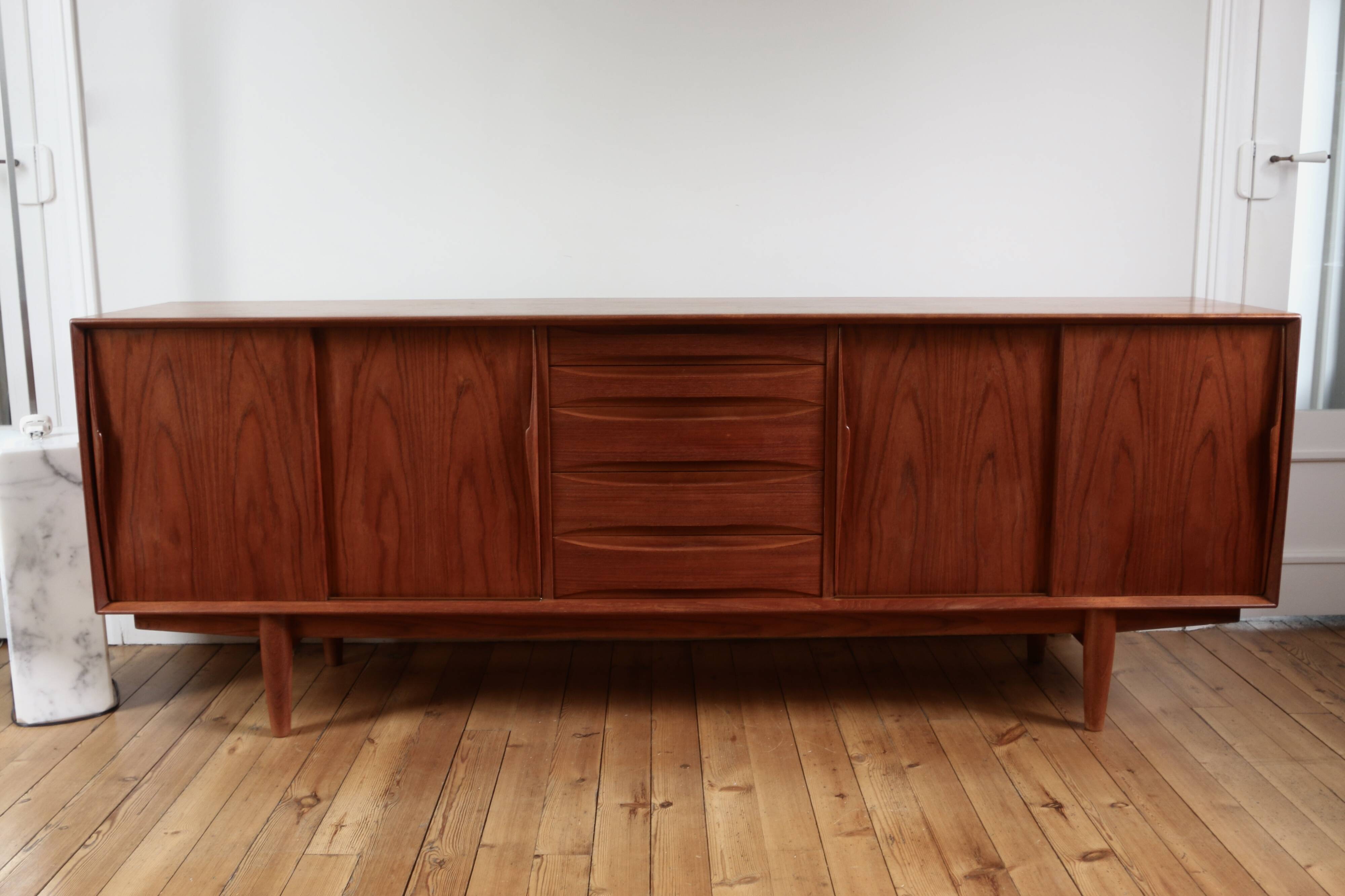 Enfilade scandinave vintage en teck Arne Vodder, 1960