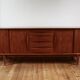 Enfilade scandinave vintage en teck Arne Vodder, 1960