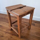 Antique wooden farm stool