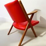 Vintage Italian armchair in Scandinavian style.