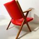 Fauteuil Italien vintage de style Scandinave.
