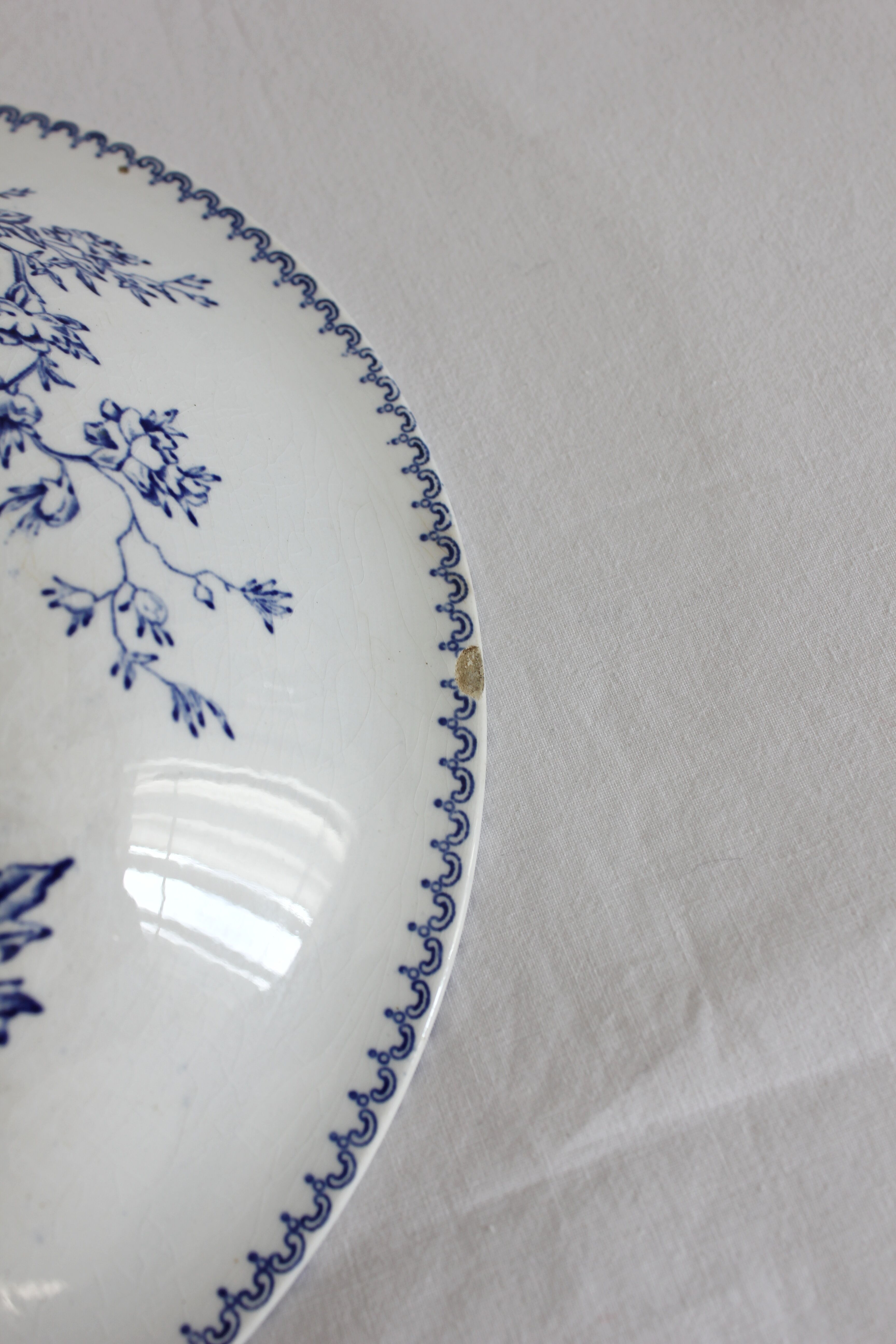 Ironstone fruit bowl "cartouches" u&c sarreguemines