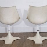 Paire de chaises en fibre de verre de Matti Suuronen