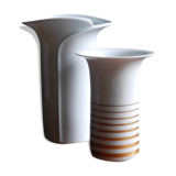 White and gold porcelain vase from the 60s / Schumann Arzberg Bavaria