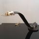 Lampe de Bureau Cobra cuir par Traso Milano 1988