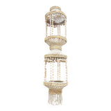 Vintage seashell plant hanger chandelier Ibiza style
