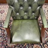 English Chesterfield Green Office Chair