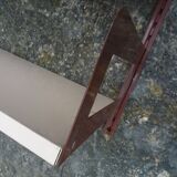 Modular metal wall shelf, vintage 80s