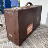 vintage leather suitcase