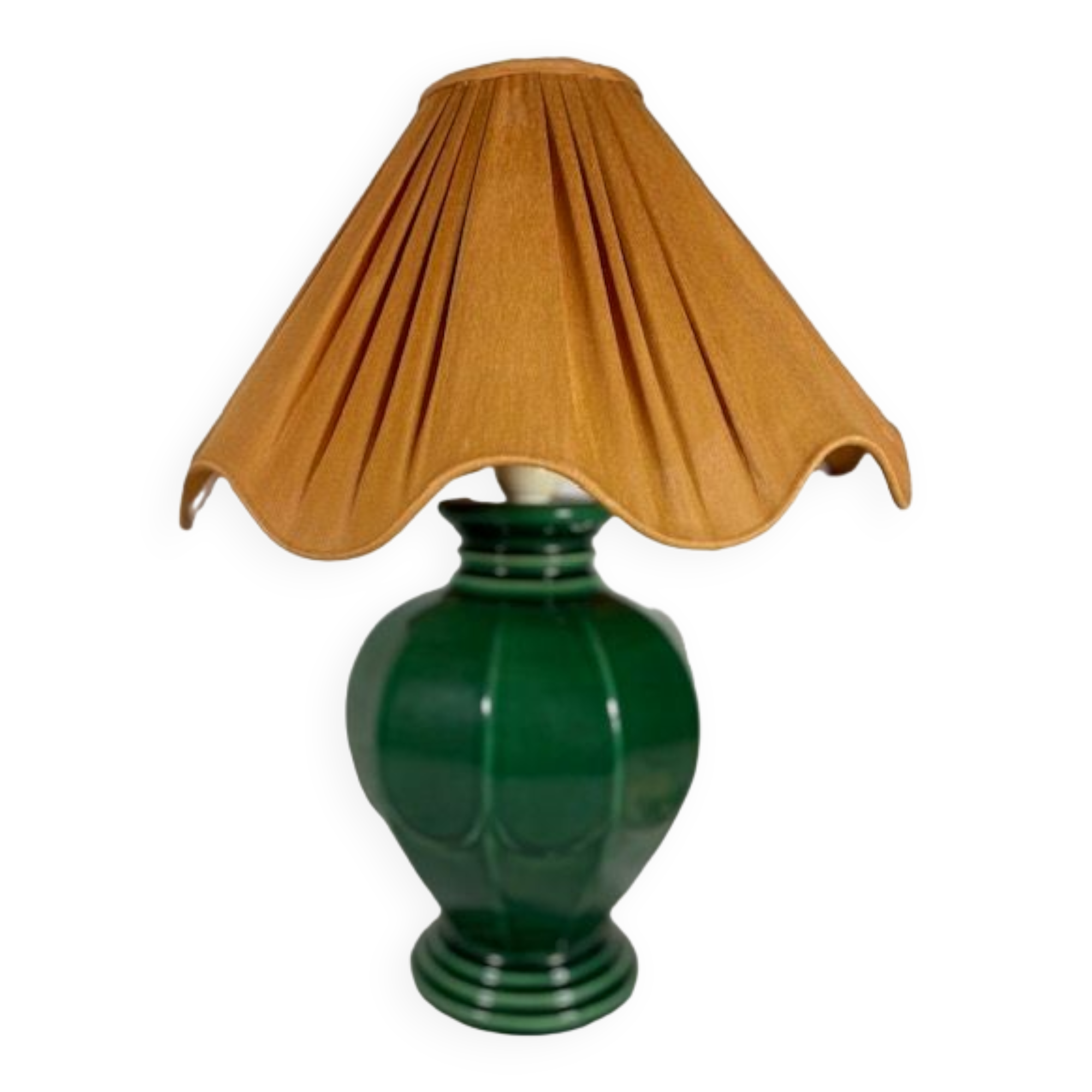 English green vintage lamp