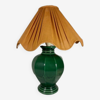 English green vintage lamp