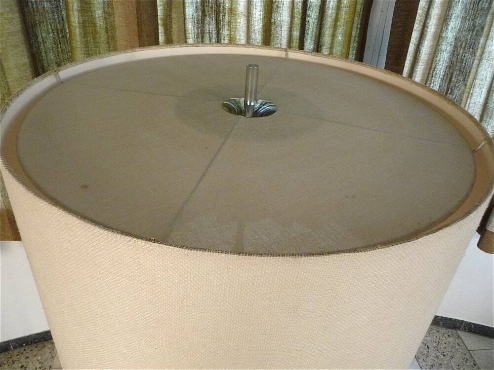 Large sculptural floor lamp in chromed steel with ball-shaped details, West Germany, 1960s