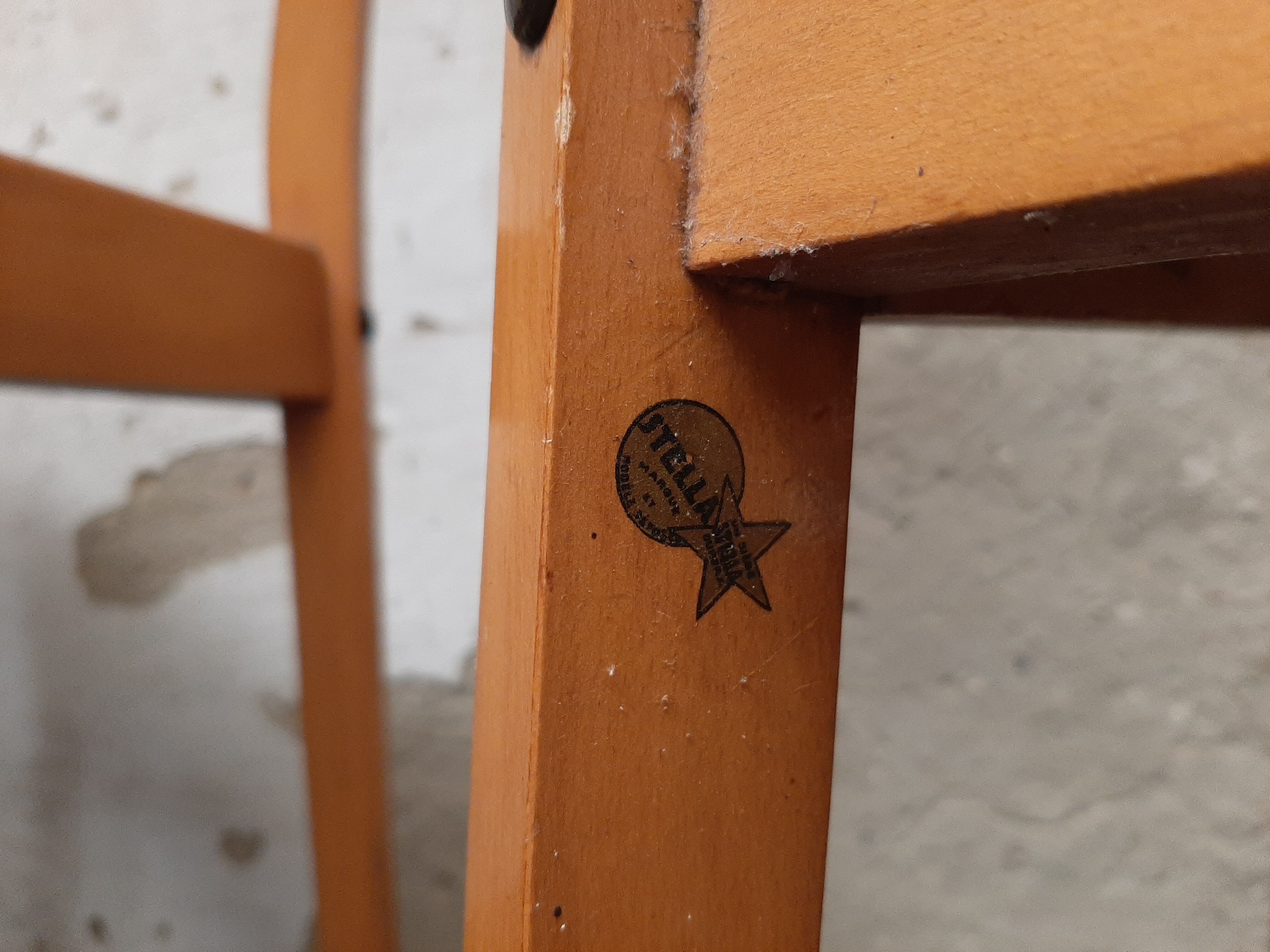 Lot of six Stella chairs 1950-60