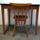 Vintage table and bar chair