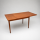 Authentic vintage teak extendable dining table from the 1960s