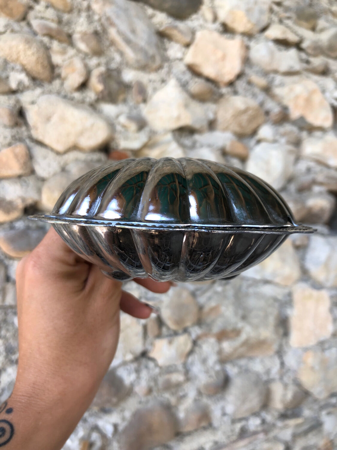 Butter dish/pocket tray • shell, vintage