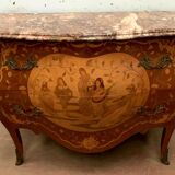 Louis XV-style curved dresser 20th century