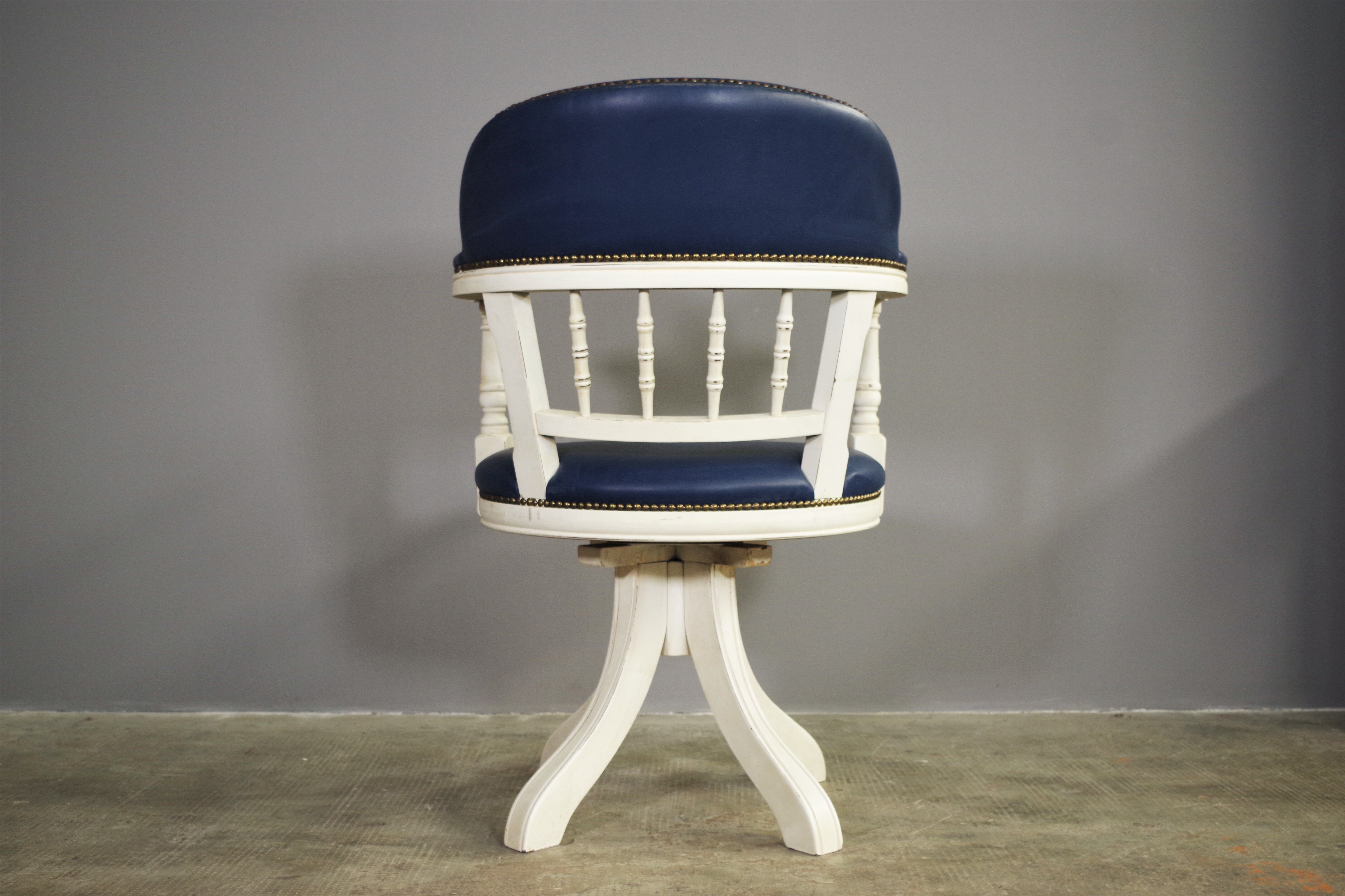 Swivel armchair maritime style 80s