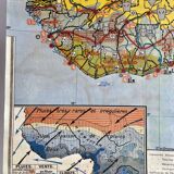 School map West & Equatorial Africa map 1950s