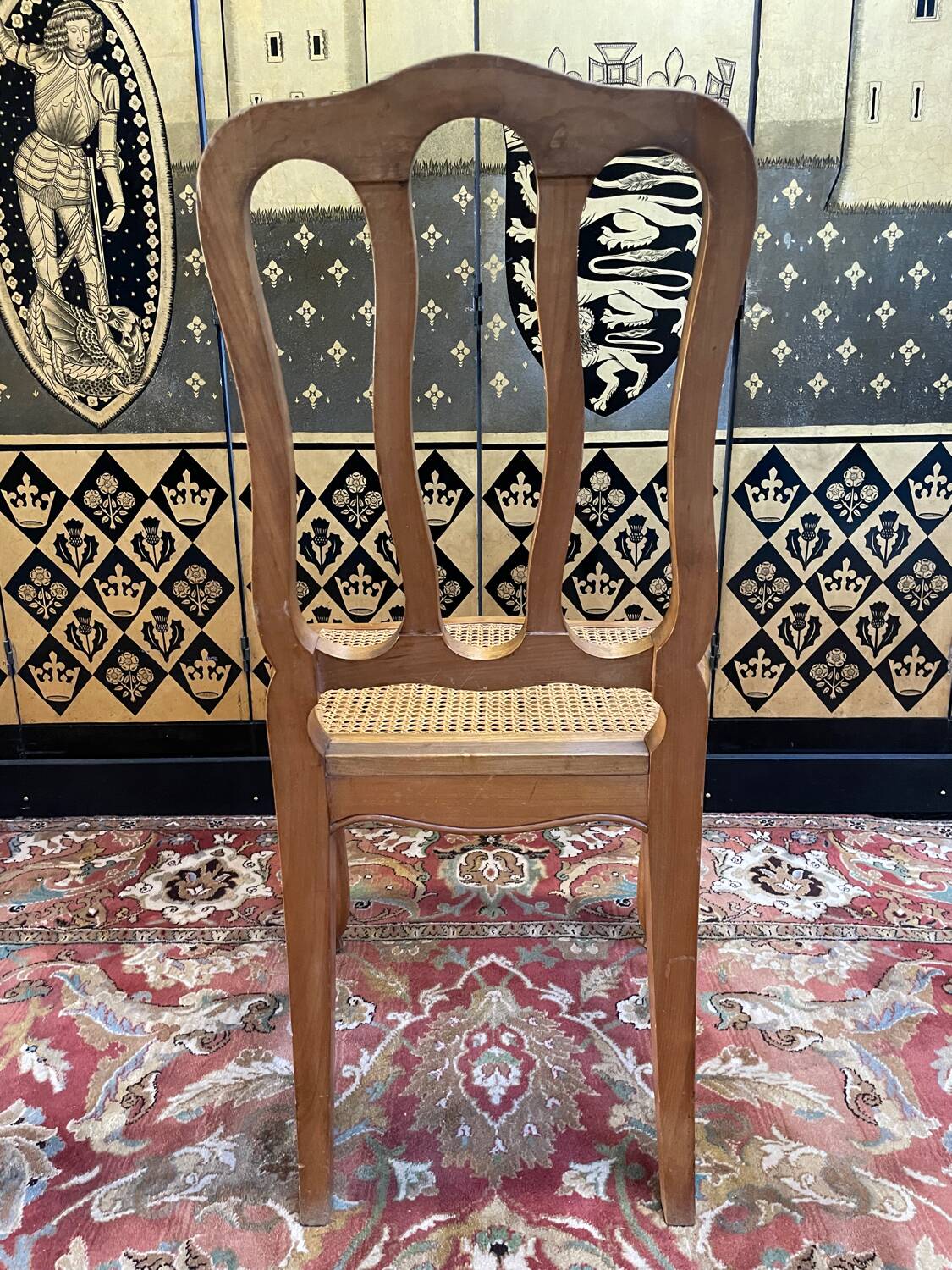 Suite of 8 Louis XV style cane chairs