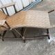 Chaise longue rotin bois ancienne