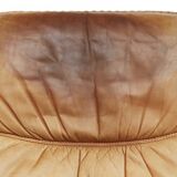 Berg Furniture Teak&Leather swivel Highback Lounge Chair