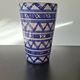 Blue and White Ceramic Decorative Vase Robert Picault