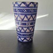 Blue and White Ceramic Decorative Vase Robert Picault