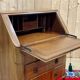 1960s English walnut secretary