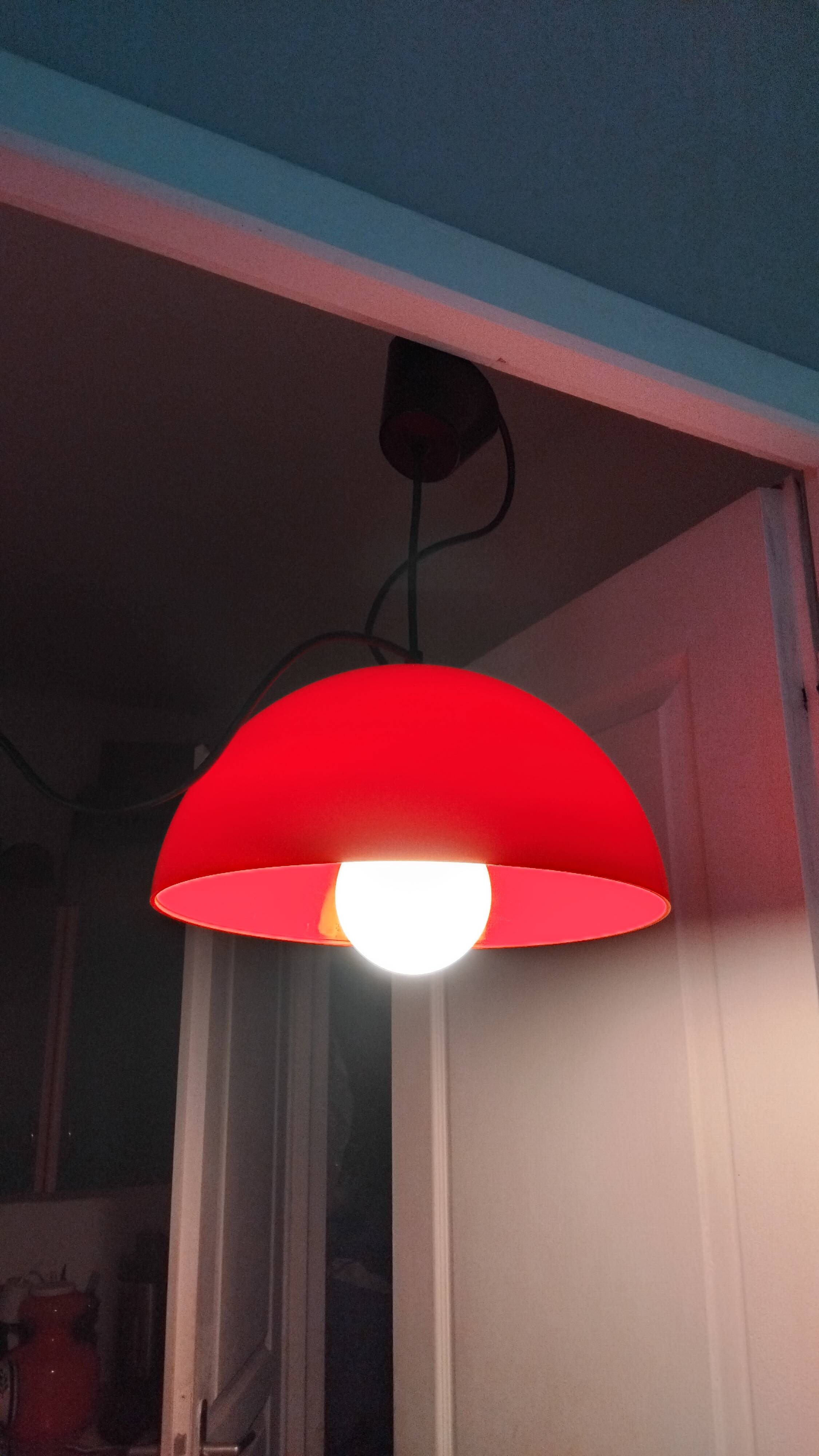 Vintage Space Age Pendant Light 1970s