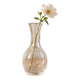 Small vintage soliflore vase in cracked transparent glass – H 17 cm