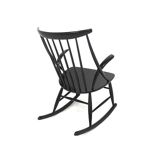 Beech rocking chair, Illum Wikkelsø, N. Eilersen, Denmark, 1960